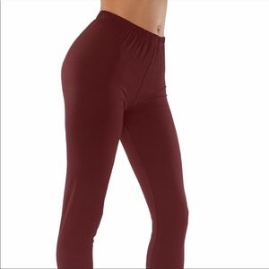 NWT Always Basic Burgundy Stretchy Leggings